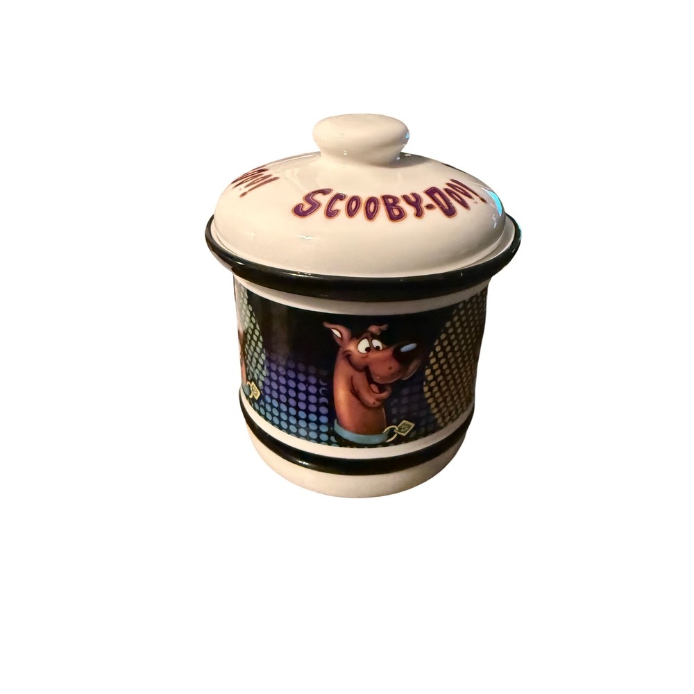 Vintage 2004 Scooby-Doo Ceramic‎ Treat Jar with Lid - Hanna-Barbera Collectible